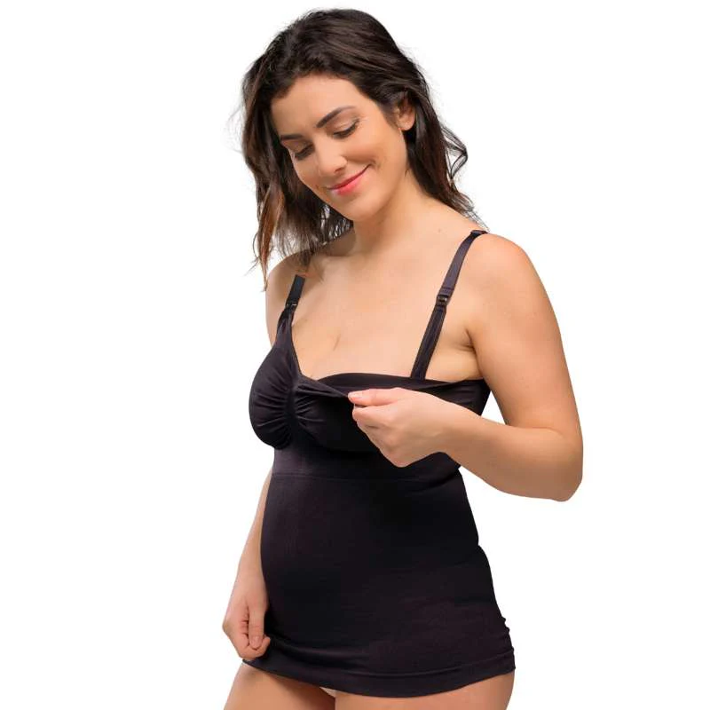 Carriwell Back to You Ammetop - Camisole seamless - black - Afbeelding 2