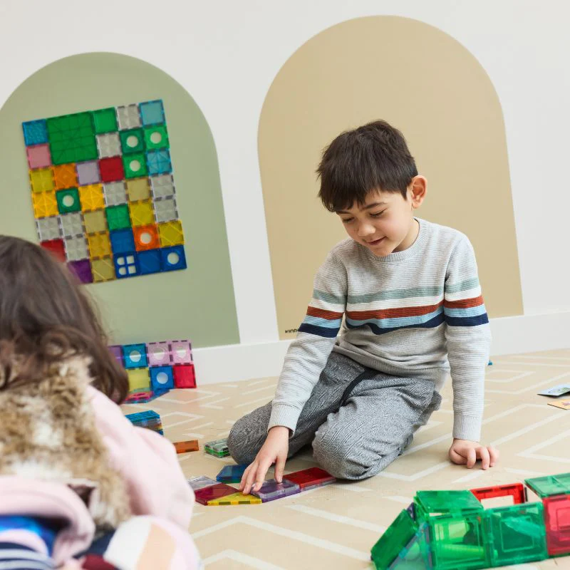 Kinderlybaby verwijderbaar Magnetisch behang - BEIGE - Afbeelding 3